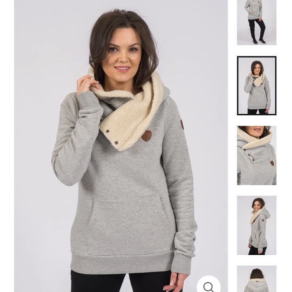 Women’s Pullover with Sherpa Lined Hood - Picture 2 of 9